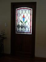  puerta con vitraux tulipan.-
cod:163